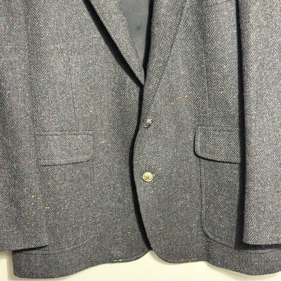 Haggar Black Sport Coat 100% pure wool size 42S - Picture 4 of 13